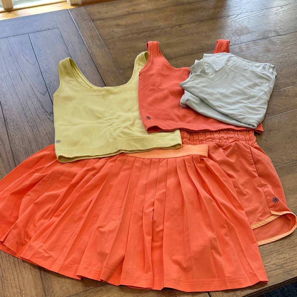 Athleta Girls Tank Tops and Skirt and Short Set